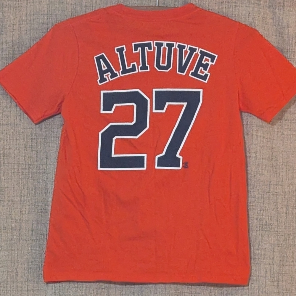 Nike Orange Astros Short Sleeve Tee Youth 10/12 - Picture 2 of 4